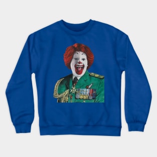 Ronald Mcdonald Painting | American Ronny | Ronald Mcdonald Parody Oil Painting | Apocalypse Pop Art Crewneck Sweatshirt